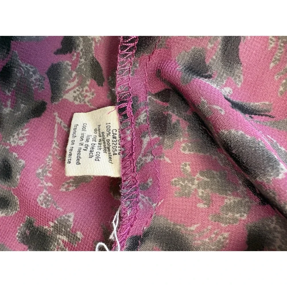 Pins and Needles Urban Outfitters‎ Floral Print Blouse Women's Medium Sheer